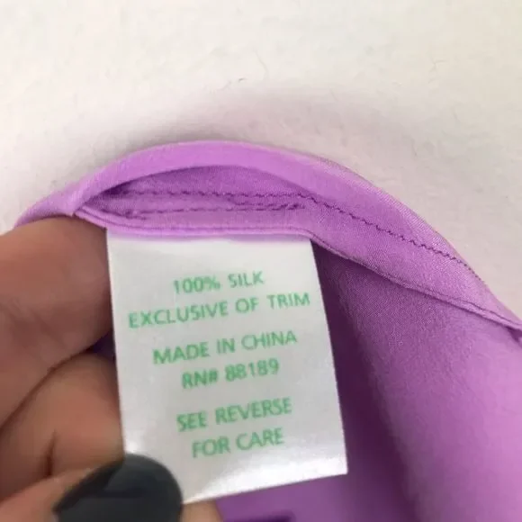 Lilly Pulitzer Havana 100% Silk Pink Embellished Jeweled Neck Blouse Top 58738 - Picture 6 of 8